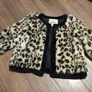 Flying Tomato L fur cheetah jacket coat